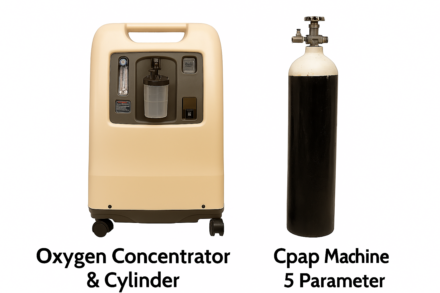 Oxygen Concentrator & Cylinder